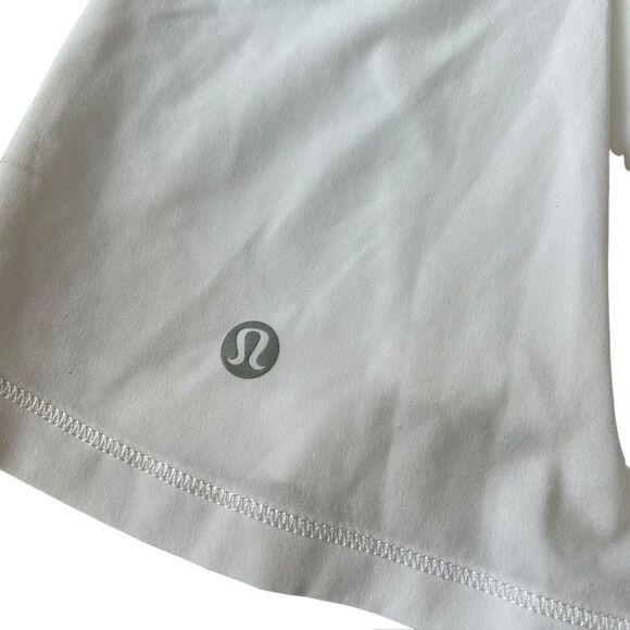 Lululemon Women’s 10 Circuit Breaker Skirt Skort White Athletic Tennis Golf - Picture 4 of 15